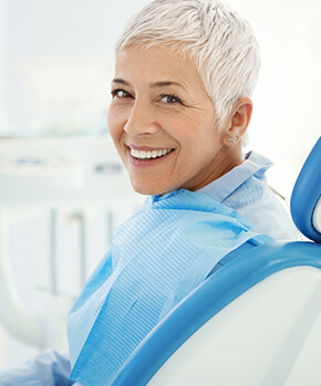 woman at the dentist