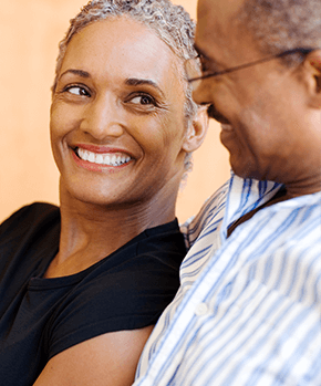 couple smiling together